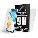 Saola 9H Clear Tempered Glass For Vivo V20 (Pack Of 2) With Free Installation Kit. Full Screen Coverage - 6.44 Inch