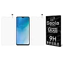 Saola 9H Clear Tempered Glass For Vivo Y19 (Pack Of 2) with Free Installation Kit. Full screen Coverage - 6.53 inch