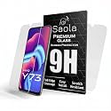 Saola 9H Clear Tempered Glass For Vivo Y73 Smartphone (Pack Of 2) With Free Installation Kit. Full Screen Coverage - 6.44 Inch