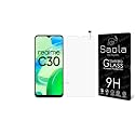 Saola® 9H Tempered Glass For Realme C30 (Pack Of 1) with Free Installation Kit. Full screen Coverage. Free Replacement If Received Damaged - 6.5 inch