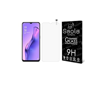 saola 9h tempered glass for realme c31 pack of 1 with free installation kit full screen coverage free replacement if received damaged - 65 inch