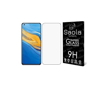 saola 9h tempered glass for vivo x50 pack of 1 with free installation kit full screen coverage free replacement if received damaged - 656 inch