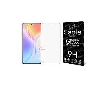 saola 9h tempered glass for vivo x70 pack of 1 with free installation kit full screen coverage free replacement if received damaged - 656 inch