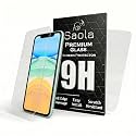 Saola Crystal Clear Screen Protector for Apple iPhone 11 Pro | 9H Tempered Glass, Smooth Touch, Full Coverage, Case Friendly, 2-Step Installation Kit | Quick &amp; Easy Application (Pack of 2)