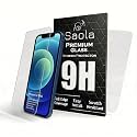 Saola Crystal Clear Screen Protector for Apple iPhone 12 Pro | 9H Tempered Glass, Smooth Touch, Full Coverage, Case Friendly, 2-Step Installation Kit | Quick &amp; Easy Application (Pack of 2)