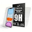 Saola Crystal Clear Screen Protector for Apple iPhone 11 Pro Max | 9H Tempered Glass, Smooth Touch, Full Coverage, Case Friendly, 2-Step Installation Kit | Quick &amp; Easy Application (Pack of 2)