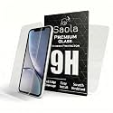 Saola Crystal Clear Screen Protector for Apple iPhone XR | 9H Tempered Glass, Smooth Touch, Full Coverage, Case Friendly, 2-Step Installation Kit | Quick &amp; Easy Application (Pack of 2)