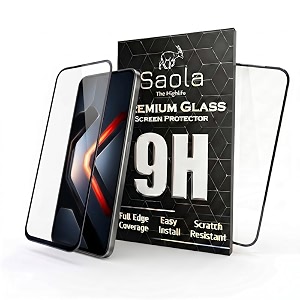 saola crystal clear screen protector for infinix gt 30 pro  9h tempered glass smooth touch full coverage case friendly 2-step installation kit  quick amp easy application pack of 2