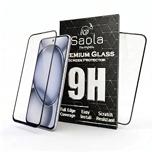 saola crystal clear screen protector for itel a80  9h tempered glass smooth touch full coverage case friendly 2-step installation kit  quick amp easy application pack of 2