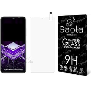 saola crystal clear screen protector for itel s23  9h tempered glass smooth touch full coverage case friendly 2-step installation kit  quick amp easy application pack of 1