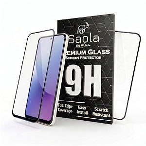 saola crystal clear screen protector for itel s24  9h tempered glass smooth touch full coverage case friendly 2-step installation kit  quick amp easy application pack of 1