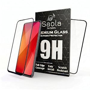 saola crystal clear screen protector for lava agni 4  9h tempered glass smooth touch full coverage case friendly 2-step installation kit  quick amp easy application pack of 1