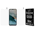 Saola Crystal Clear Screen Protector for Nokia C21+ | 9H Tempered Glass, Smooth Touch, Full Coverage, Case Friendly, 2-Step Installation Kit | Quick &amp; Easy Application (Pack of 2)