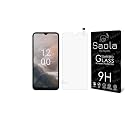Saola Crystal Clear Screen Protector for Nokia C32 | 9H Tempered Glass, Smooth Touch, Full Coverage, Case Friendly, 2-Step Installation Kit | Quick &amp; Easy Application (Pack of 1)