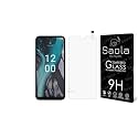 Saola Crystal Clear Screen Protector for Nokia C22 | 9H Tempered Glass, Smooth Touch, Full Coverage, Case Friendly, 2-Step Installation Kit | Quick &amp; Easy Application (Pack of 1)