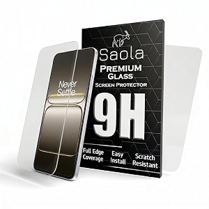 saola crystal clear screen protector for oneplus nord ce 5 5g  9h tempered glass smooth touch full coverage case friendly 2-step installation kit  quick amp easy application pack of 2
