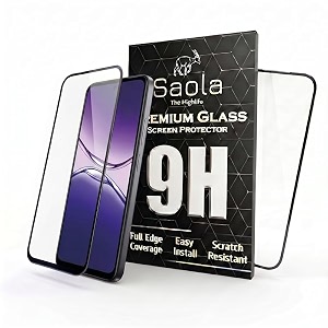 saola crystal clear screen protector for oppo k13x 5g  9h tempered glass smooth touch full coverage case friendly 2-step installation kit  quick amp easy application pack of 1