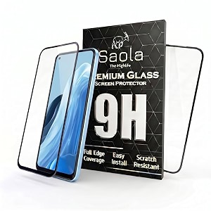 saola crystal clear screen protector for oppo reno 7 5g  9h tempered glass smooth touch full coverage case friendly 2-step installation kit  quick amp easy application pack of 2
