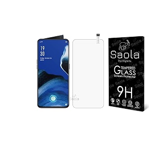 saola crystal clear screen protector for oppo reno 2  9h tempered glass smooth touch full coverage case friendly 2-step installation kit  quick amp easy application pack of 2