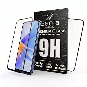 saola crystal clear screen protector for oppo f31 pro plus 5g  9h tempered glass smooth touch full coverage case friendly 2-step installation kit  quick amp easy application pack of 2