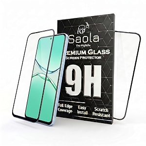 saola crystal clear screen protector for oppo a5 pro 5g  9h tempered glass smooth touch full coverage case friendly 2-step installation kit  quick amp easy application pack of 2