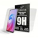 Saola Crystal Clear Screen Protector for OPPO A96 | 9H Tempered Glass, Smooth Touch, Full Coverage, Case Friendly, 2-Step Installation Kit | Quick &amp; Easy Application (Pack of 2)