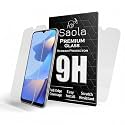 Saola Crystal Clear Screen Protector for OPPO A16 | 9H Tempered Glass, Smooth Touch, Full Coverage, Case Friendly, 2-Step Installation Kit | Quick &amp; Easy Application (Pack of 2)