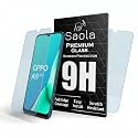 Saola Crystal Clear Screen Protector for OPPO A9 (2020) | 9H Tempered Glass, Smooth Touch, Full Coverage, Case Friendly, 2-Step Installation Kit | Quick &amp; Easy Application (Pack of 2)