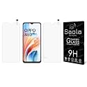 Saola Crystal Clear Screen Protector for OPPO A59 5G | 9H Tempered Glass, Smooth Touch, Full Coverage, Case Friendly, 2-Step Installation Kit | Quick &amp; Easy Application (Pack of 2)