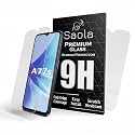 Saola Crystal Clear Screen Protector for OPPO A77s | 9H Tempered Glass, Smooth Touch, Full Coverage, Case Friendly, 2-Step Installation Kit | Quick &amp; Easy Application (Pack of 2)