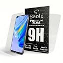 Saola Crystal Clear Screen Protector for OPPO A95 | 9H Tempered Glass, Smooth Touch, Full Coverage, Case Friendly, 2-Step Installation Kit | Quick &amp; Easy Application (Pack of 2)