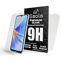 Saola Crystal Clear Screen Protector for OPPO A17 | 9H Tempered Glass, Smooth Touch, Full Coverage, Case Friendly, 2-Step Installation Kit | Quick &amp; Easy Application (Pack of 2)