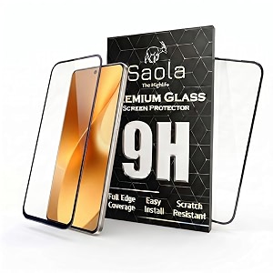 saola crystal clear screen protector for realme 16 pro 5g  9h tempered glass smooth touch full coverage case friendly 2-step installation kit  quick amp easy application pack of 2
