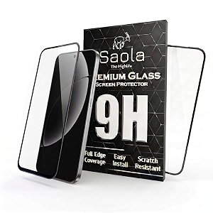 saola crystal clear screen protector for realme gt 8 pro  9h tempered glass smooth touch full coverage case friendly 2-step installation kit  quick amp easy application pack of 1