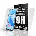 Saola Crystal Clear Screen Protector for Realme C20 | 9H Tempered Glass, Smooth Touch, Full Coverage, Case Friendly, 2-Step Installation Kit | Quick &amp; Easy Application (Pack of 2)