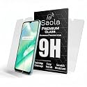 Saola Crystal Clear Screen Protector for Realme C33 (2023) | 9H Tempered Glass, Smooth Touch, Full Coverage, Case Friendly, 2-Step Installation Kit | Quick &amp; Easy Application (Pack of 2)