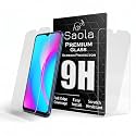 Saola Crystal Clear Screen Protector for Realme C15 | 9H Tempered Glass, Smooth Touch, Full Coverage, Case Friendly, 2-Step Installation Kit | Quick &amp; Easy Application (Pack of 2)
