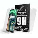 Saola Crystal Clear Screen Protector for Realme C25Y | 9H Tempered Glass, Smooth Touch, Full Coverage, Case Friendly, 2-Step Installation Kit | Quick &amp; Easy Application (Pack of 2)