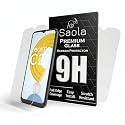 Saola Crystal Clear Screen Protector for Realme C21 | 9H Tempered Glass, Smooth Touch, Full Coverage, Case Friendly, 2-Step Installation Kit | Quick &amp; Easy Application (Pack of 2)