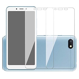 saola crystal clear screen protector for redmi 6a  9h tempered glass smooth touch full coverage case friendly 2-step installation kit  quick amp easy application pack of 2