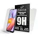 Saola Crystal Clear Screen Protector for Redmi A2 | 9H Tempered Glass, Smooth Touch, Full Coverage, Case Friendly, 2-Step Installation Kit | Quick &amp; Easy Application (Pack of 2)