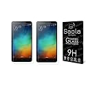 Saola Crystal Clear Screen Protector for Redmi 4A | 9H Tempered Glass, Smooth Touch, Full Coverage, Case Friendly, 2-Step Installation Kit | Quick &amp; Easy Application (Pack of 2)