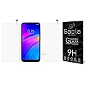 Saola Crystal Clear Screen Protector for Redmi 7A | 9H Tempered Glass, Smooth Touch, Full Coverage, Case Friendly, 2-Step Installation Kit | Quick &amp; Easy Application (Pack of 2)