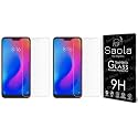 Saola Crystal Clear Screen Protector for Redmi 6 Pro | 9H Tempered Glass, Smooth Touch, Full Coverage, Case Friendly, 2-Step Installation Kit | Quick &amp; Easy Application (Pack of 2)