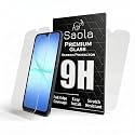 Saola Crystal Clear Screen Protector for Samsung Galaxy A17 5G | 9H Tempered Glass, Smooth Touch, Full Coverage, Case Friendly, 2-Step Installation Kit | Quick &amp; Easy Application (Pack of 1)