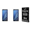 SAOLA Crystal Clear Screen Protector for Samsung Galaxy J4+/J6+/A8+/J8/A7 | 9H Tempered Glass, Smooth Touch, Full Coverage, Case Friendly, 2-Step Installation Kit | Quick &amp; Easy Application (Pack of 2)