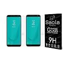 Saola Crystal Clear Screen Protector for Samsung Galaxy J4 plus | 9H Tempered Glass, Smooth Touch, Full Coverage, Case Friendly, 2-Step Installation Kit | Quick &amp; Easy Application (Pack of 2)