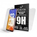 Saola Crystal Clear Screen Protector for Samsung Galaxy F13 | 9H Tempered Glass, Smooth Touch, Full Coverage, Case Friendly, 2-Step Installation Kit | Quick &amp; Easy Application (Pack of 2)