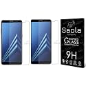Saola Crystal Clear Screen Protector for Samsung Galaxy J6 plus | 9H Tempered Glass, Smooth Touch, Full Coverage, Case Friendly, 2-Step Installation Kit | Quick &amp; Easy Application (Pack of 2)