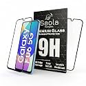 Saola Crystal Clear Screen Protector for Samsung Galaxy F06 5G | 9H Tempered Glass, Smooth Touch, Full Coverage, Case Friendly, 2-Step Installation Kit | Quick &amp; Easy Application (Pack of 2)